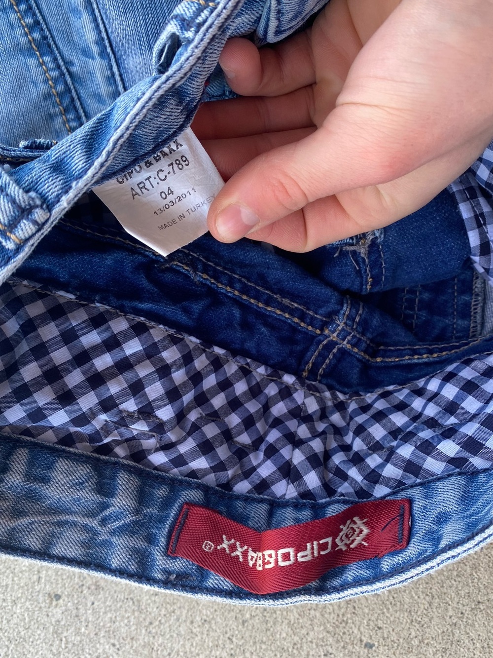 Y2k/Grunge Plaid Linning Bootcut Jeans - Picture 8 of 12